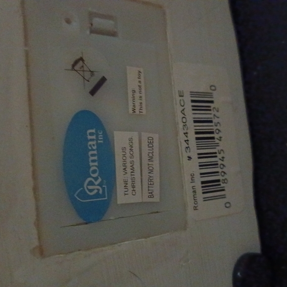 BNIB Roman's Amusement Musical light up Santa on his motorcycle - Picture 4 of 7